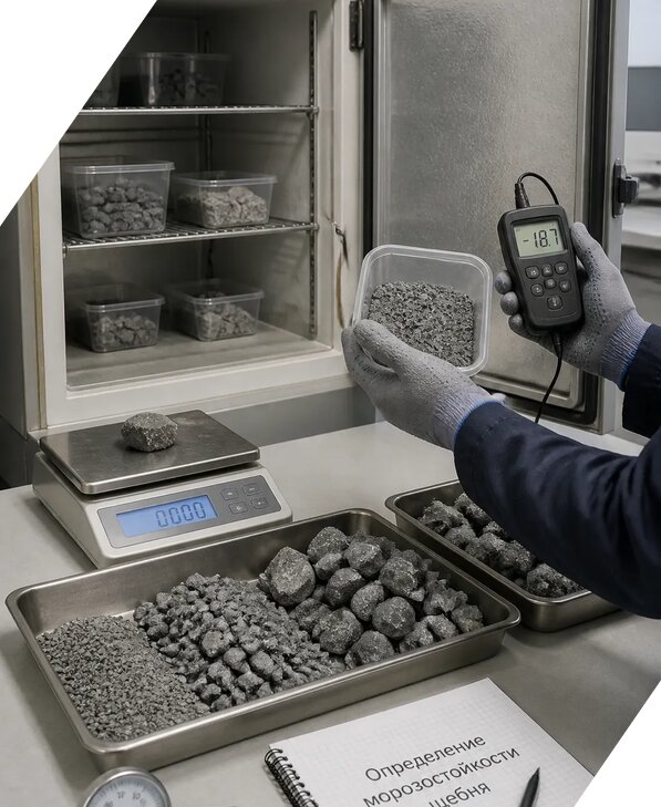Определение морозостойкости щебня в Братске от 3571 р. | ЭкспертизаРоссия